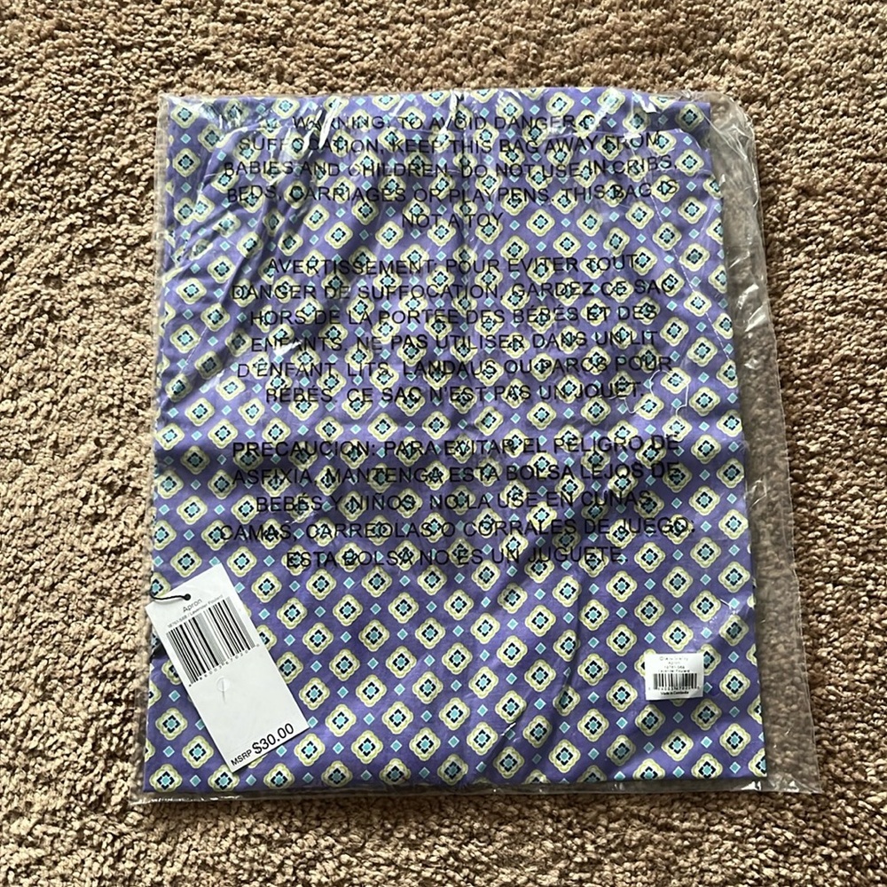 Vera Bradley Apron in Lavender Foulard NWT